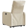 Sillón reclinable elevable de tela color crema de , Sillones - Ref: Foro24-3206707, Precio: 256,29 €, Descuento: %