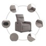 Sillón eléctrico reclinable elevable de tela gris taupe de , Sillones - Ref: Foro24-3206724, Precio: 295,98 €, Descuento: %