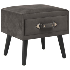 Gray nightstand 40x35x40 cm velvet by vidaXL, Nightstands - Ref: Foro24-247542, Price: 58,19 €, Discount: %