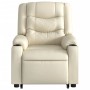 Cream-colored artificial leather lifting recliner by , Armchairs - Ref: Foro24-3206552, Price: 367,99 €, Discount: %