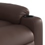 Sillón de masaje elevable eléctrico cuero sintético marrón de , Sillones - Ref: Foro24-3206565, Precio: 372,96 €, Descuento: %