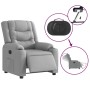 Sillón reclinable eléctrico tela gris claro de , Sillones - Ref: Foro24-3206567, Precio: 268,87 €, Descuento: %