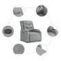 Light Gray Fabric Liftable Recliner by , Armchairs - Ref: Foro24-3206573, Price: 357,99 €, Discount: %