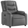 Sillón reclinable eléctrico de cuero sintético gris de , Sillones - Ref: Foro24-3206546, Precio: 275,73 €, Descuento: %