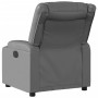 Sillón reclinable eléctrico de cuero sintético gris de , Sillones - Ref: Foro24-3206546, Precio: 275,73 €, Descuento: %