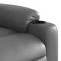 Sillón reclinable eléctrico de cuero sintético gris de , Sillones - Ref: Foro24-3206546, Precio: 275,73 €, Descuento: %