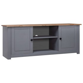 Mueble de TV madera maciza pino estilo Panamá gris 120x40x50 cm de vidaXL, Muebles TV - Ref: Foro24-282671, Precio: 133,56 €,...