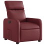 Sillón reclinable eléctrico de cuero sintético rojo tinto de , Sillones - Ref: Foro24-3206739, Precio: 249,30 €, Descuento: %