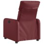 Sillón reclinable eléctrico de cuero sintético rojo tinto de , Sillones - Ref: Foro24-3206739, Precio: 249,30 €, Descuento: %