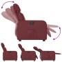 Electric reclining armchair in synthetic red wine leather by , Armchairs - Ref: Foro24-3206739, Price: 249,30 €, Discount: %