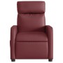 Sillón reclinable eléctrico de cuero sintético rojo tinto de , Sillones - Ref: Foro24-3206739, Precio: 249,30 €, Descuento: %