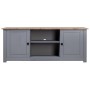 Mueble de TV madera maciza pino estilo Panamá gris 120x40x50 cm de vidaXL, Muebles TV - Ref: Foro24-282671, Precio: 129,99 €,...