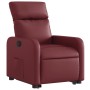 Sillón reclinable elevable cuero artificial rojo tinto de , Sillones - Ref: Foro24-3206753, Precio: 267,45 €, Descuento: %