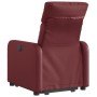 Sillón reclinable elevable cuero artificial rojo tinto de , Sillones - Ref: Foro24-3206753, Precio: 267,45 €, Descuento: %