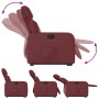 Sillón reclinable elevable cuero artificial rojo tinto de , Sillones - Ref: Foro24-3206753, Precio: 267,45 €, Descuento: %