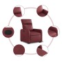 Sillón reclinable elevable cuero artificial rojo tinto de , Sillones - Ref: Foro24-3206753, Precio: 267,45 €, Descuento: %