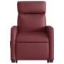 Sillón reclinable elevable cuero artificial rojo tinto de , Sillones - Ref: Foro24-3206753, Precio: 267,45 €, Descuento: %