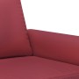 Sofá de 2 plazas de cuero sintético rojo vino 120 cm de , Sofás - Ref: Foro24-359502, Precio: 235,10 €, Descuento: %