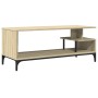 TV stand made of engineered wood and oak steel 102x40x41 cm by , TV Furniture - Ref: Foro24-842412, Price: 53,88 €, Discount: %