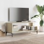 TV stand made of engineered wood and oak steel 102x40x41 cm by , TV Furniture - Ref: Foro24-842412, Price: 53,88 €, Discount: %