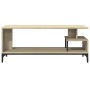 TV stand made of engineered wood and oak steel 102x40x41 cm by , TV Furniture - Ref: Foro24-842412, Price: 53,88 €, Discount: %