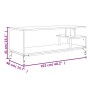 Mueble de TV madera de ingeniería y acero roble 102x40x41 cm de , Muebles TV - Ref: Foro24-842412, Precio: 53,88 €, Descuento: %