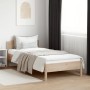 Solid pine wood bed frame with headboard 90x200 cm by , Beds and slatted bases - Ref: Foro24-842618, Price: 106,90 €, Discoun...