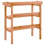 Plant stand with fir wood shelves in brown, 78x38x82.5cm by , Pot stands - Ref: Foro24-156353, Price: 49,77 €, Discount: %