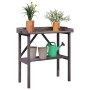 Plant table with gray fir wood shelf 78x38x82.5 cm by , Pot stands - Ref: Foro24-156351, Price: 52,94 €, Discount: %