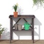 Plant table with gray fir wood shelf 78x38x82.5 cm by , Pot stands - Ref: Foro24-156351, Price: 52,94 €, Discount: %