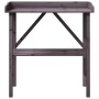 Plant table with gray fir wood shelf 78x38x82.5 cm by , Pot stands - Ref: Foro24-156351, Price: 52,94 €, Discount: %