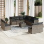 Set mit 12 Gartensofas mit Kissen synthetisches Rattangrau von , Gartensets - Ref: Foro24-3217830, Preis: 755,50 €, Rabatt: %