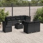 8-piece garden sofa set with black synthetic rattan cushions by , Garden sets - Ref: Foro24-3217935, Price: 556,15 €, Discoun...