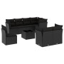 8-piece garden sofa set with black synthetic rattan cushions by , Garden sets - Ref: Foro24-3217935, Price: 584,83 €, Discoun...