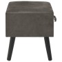 Gray nightstand 40x35x40 cm velvet by vidaXL, Nightstands - Ref: Foro24-247542, Price: 58,18 €, Discount: %