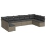 Garden sofa set 10 pieces with gray synthetic rattan cushions by , Garden sets - Ref: Foro24-3218090, Price: 603,90 €, Discou...