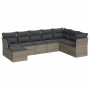 8-piece garden sofa set and gray synthetic rattan cushions by , Garden sets - Ref: Foro24-3218050, Price: 489,82 €, Discount: %