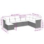 8-piece garden sofa set and gray synthetic rattan cushions by , Garden sets - Ref: Foro24-3218050, Price: 489,82 €, Discount: %