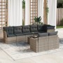 9-teiliges Gartenmöbel-Set und Kissen synthetisches Rattangrau von , Gartensets - Ref: Foro24-3219220, Preis: 653,71 €, Rabat...