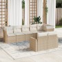 Gartensofa-Set mit beigen Kissen 8 Stück PE-Rattan von , Gartensets - Ref: Foro24-3219208, Preis: 658,85 €, Rabatt: %