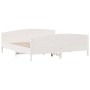 Estructura cama cabecero madera maciza pino blanco 180x200 cm de , Camas y somieres - Ref: Foro24-3216165, Precio: 246,31 €, ...