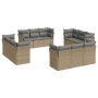 Garden sofa set 12 pieces and brown synthetic rattan cushions by , Garden sets - Ref: Foro24-3217329, Price: 848,13 €, Discou...