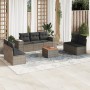 Set mit 8 Gartensofas und Kissen synthetisches Rattangrau von , Gartensets - Ref: Foro24-3225402, Preis: 502,00 €, Rabatt: %