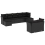 8-teiliges Gartensofa-Set und schwarze synthetische Rattankissen von , Gartensets - Ref: Foro24-3250144, Preis: 612,07 €, Rab...