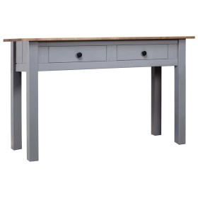 Solid pine wood Panama style gray console table 110x40x72 cm by vidaXL, Side tables - Ref: Foro24-282680, Price: 121,46 €, Di...