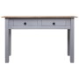 Mesa consola madera maciza pino estilo Panamá gris 110x40x72 cm de vidaXL, Mesas auxiliares - Ref: Foro24-282680, Precio: 116...