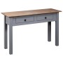 Mesa consola madera maciza pino estilo Panamá gris 110x40x72 cm de vidaXL, Mesas auxiliares - Ref: Foro24-282680, Precio: 116...