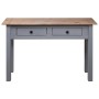 Mesa consola madera maciza pino estilo Panamá gris 110x40x72 cm de vidaXL, Mesas auxiliares - Ref: Foro24-282680, Precio: 116...