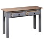 Mesa consola madera maciza pino estilo Panamá gris 110x40x72 cm de vidaXL, Mesas auxiliares - Ref: Foro24-282680, Precio: 116...