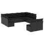 11-piece garden sofa set and black synthetic rattan cushions by , Garden sets - Ref: Foro24-3250184, Price: 658,06 €, Discoun...